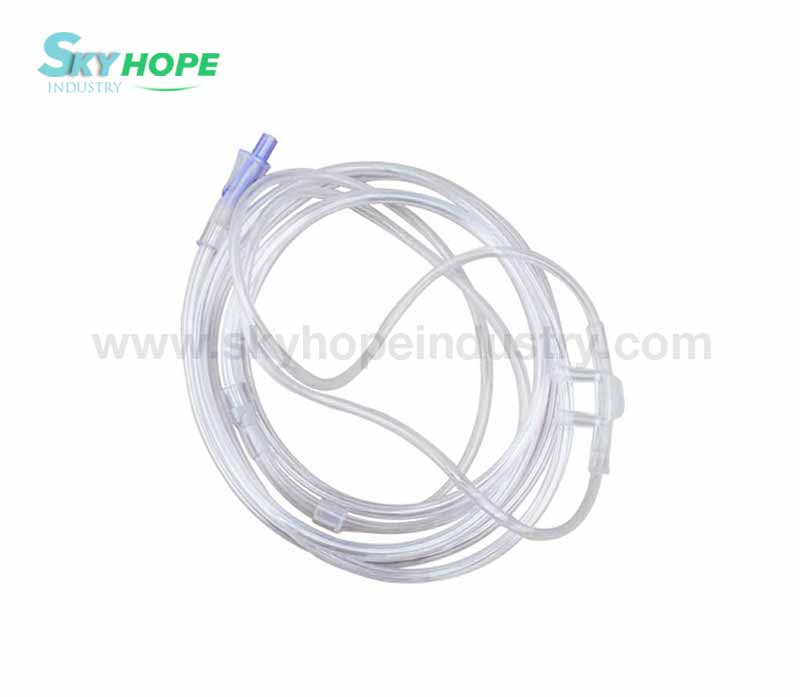 Disposable nasal oxygen cannula