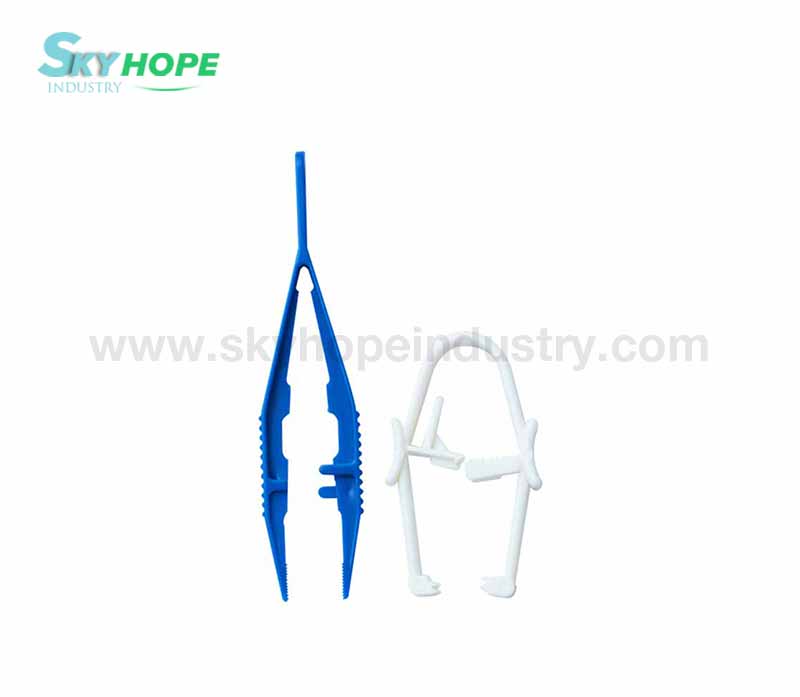 Disposable plastic medical tweezers/Medical plastic Towel clamp